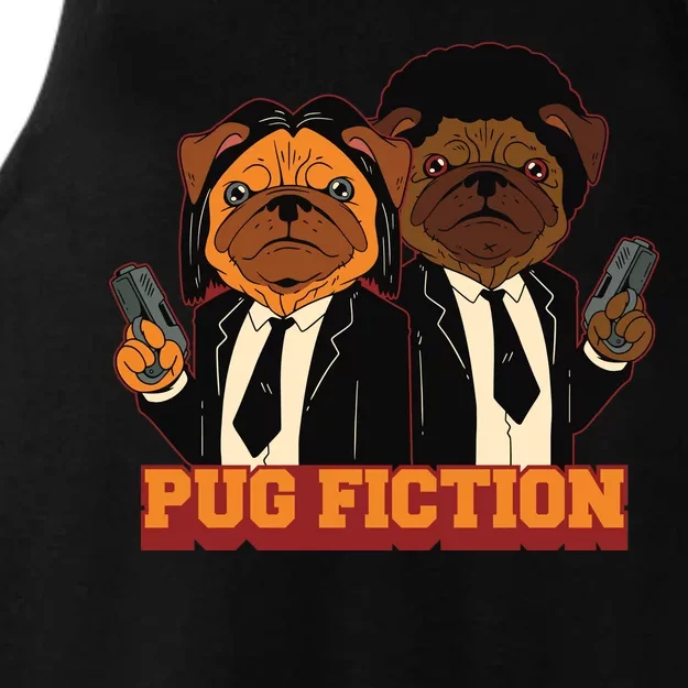 Pug Fiction Ladies Tri-Blend Wicking Tank