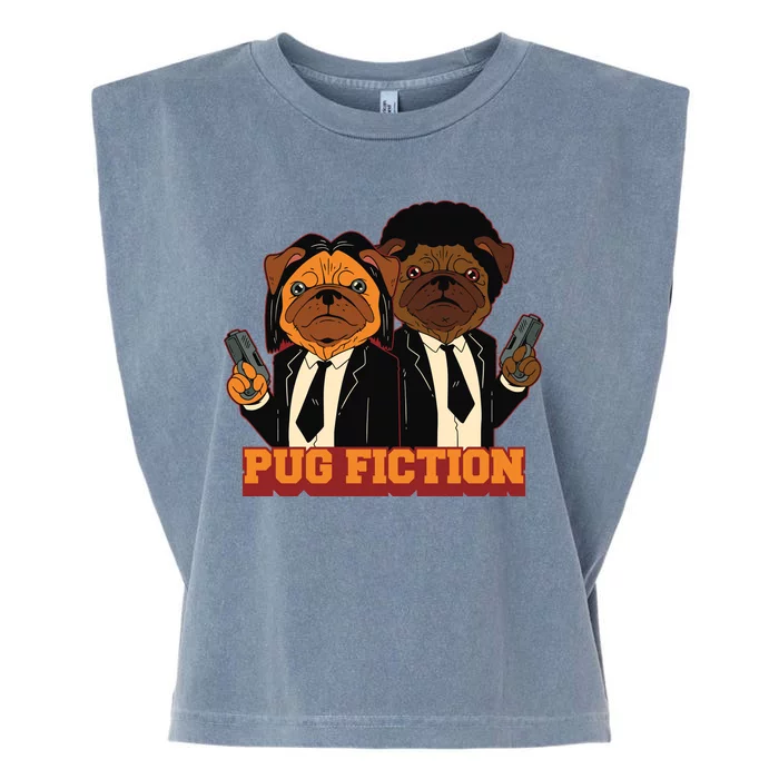 Pug Fiction Garment-Dyed Women's Muscle Tee