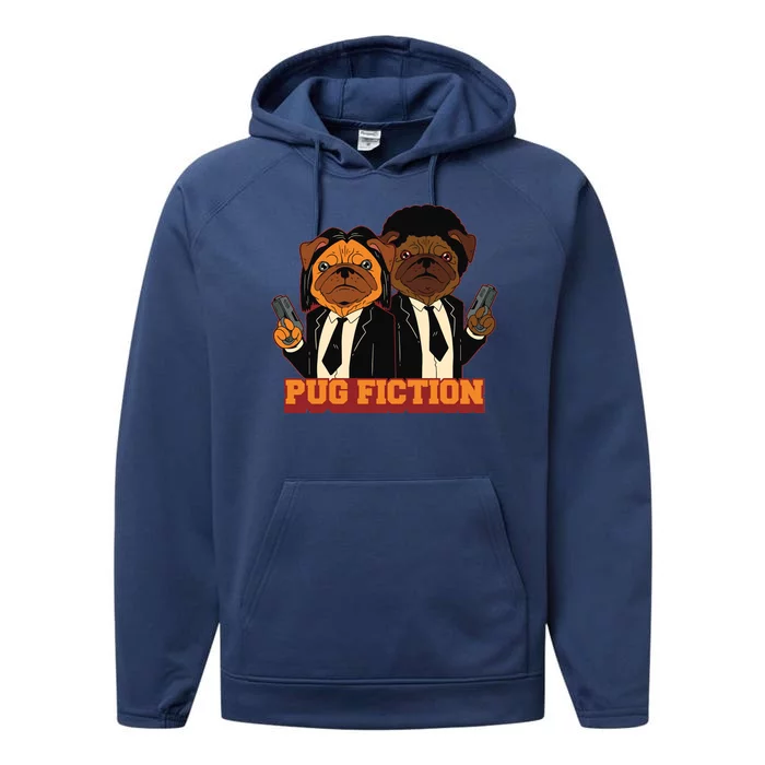 Pug Fiction Performance Fleece Hoodie