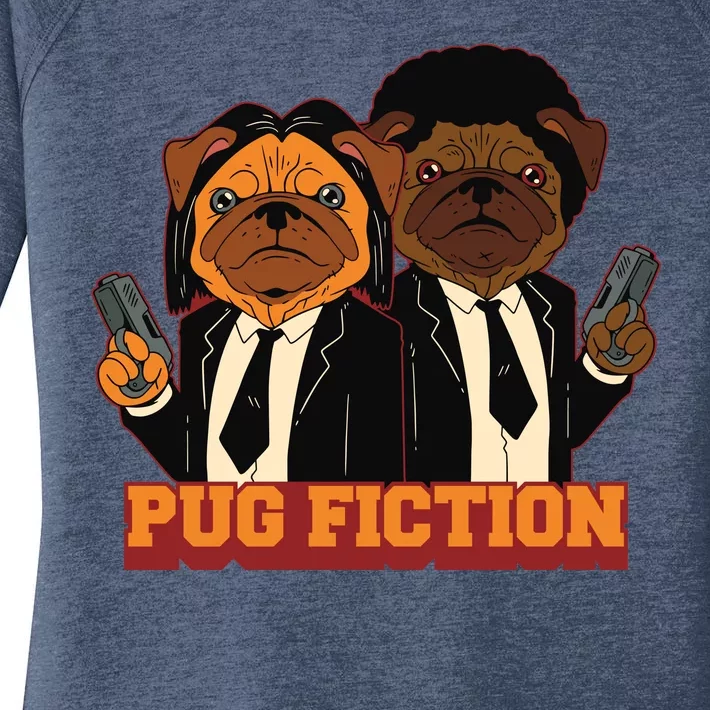 Pug Fiction Women's Perfect Tri Tunic Long Sleeve Shirt