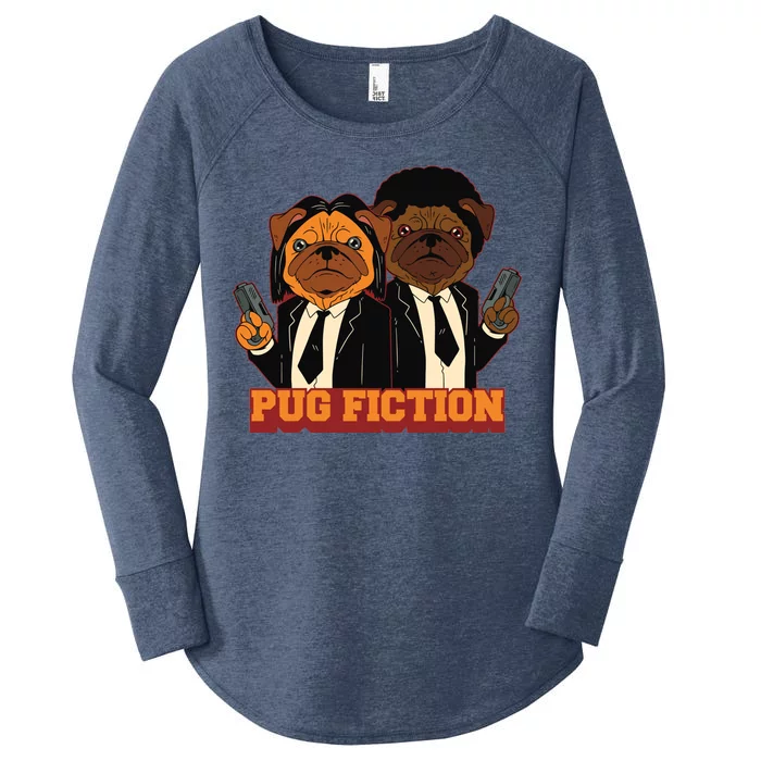 Pug Fiction Women's Perfect Tri Tunic Long Sleeve Shirt