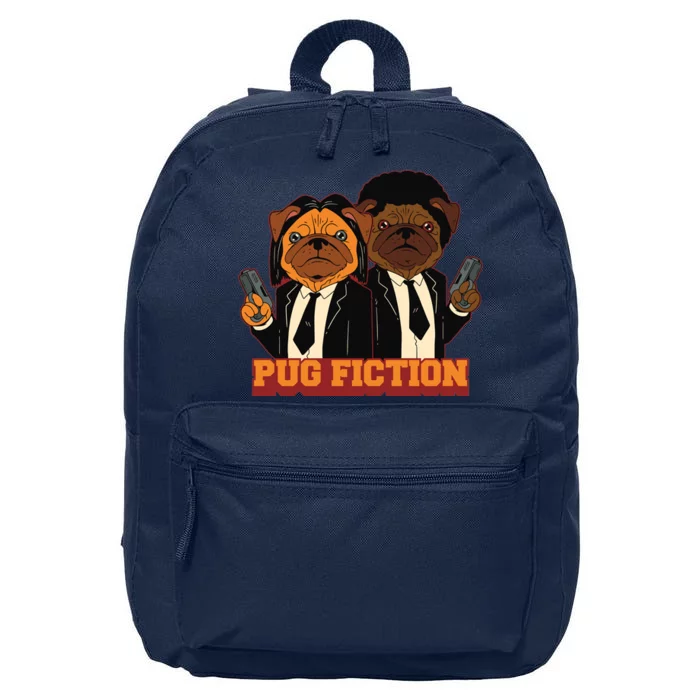 Pug Fiction 16 in Basic Backpack