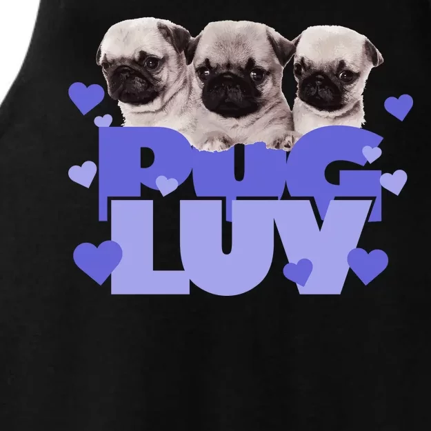 Pug Luv Ladies Tri-Blend Wicking Tank