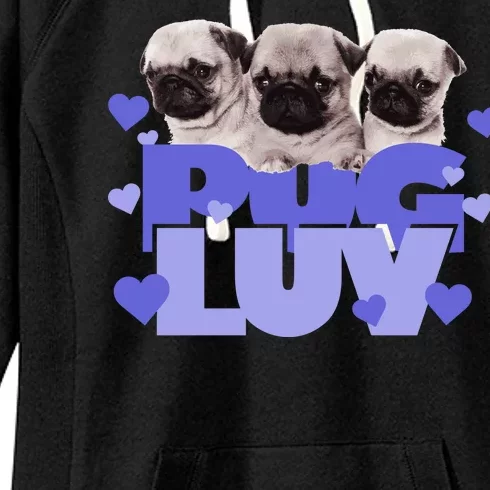 Pug Luv Women's Fleece Hoodie