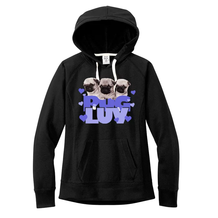 Pug Luv Women's Fleece Hoodie