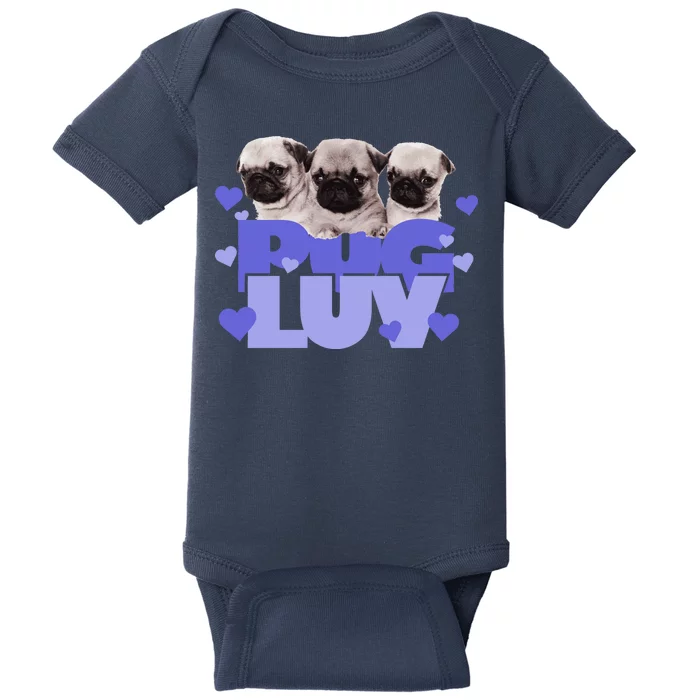 Pug Luv Baby Bodysuit