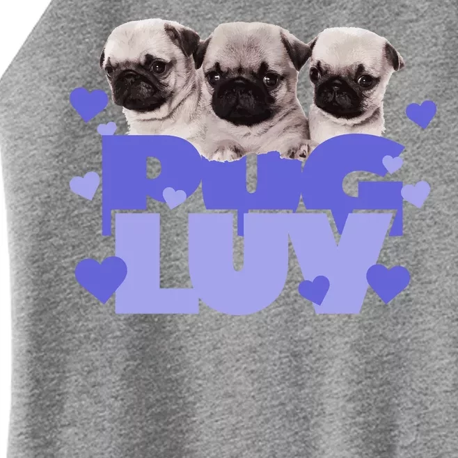 Pug Luv Women’s Perfect Tri Rocker Tank