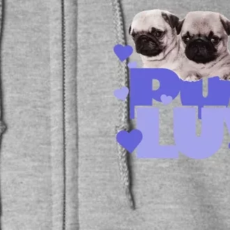 Pug Luv Full Zip Hoodie