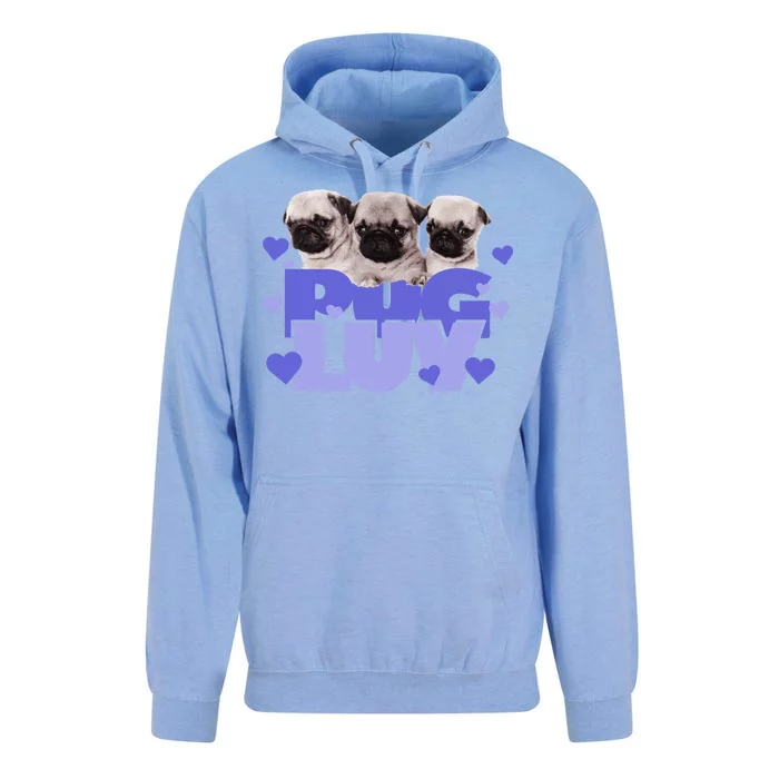 Pug Luv Unisex Surf Hoodie