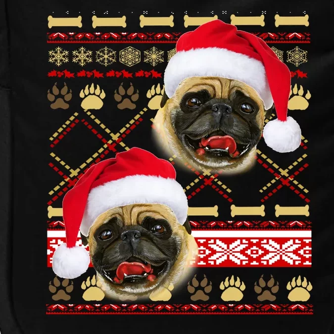 Pug Ugly Christmas Sweater Impact Tech Backpack