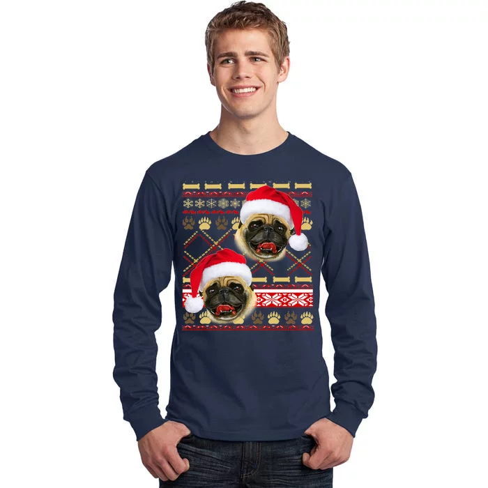 Pug Ugly Christmas Sweater Tall Long Sleeve T-Shirt