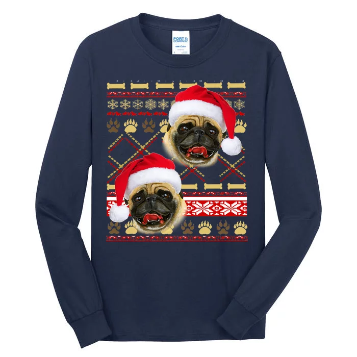 Pug Ugly Christmas Sweater Tall Long Sleeve T-Shirt