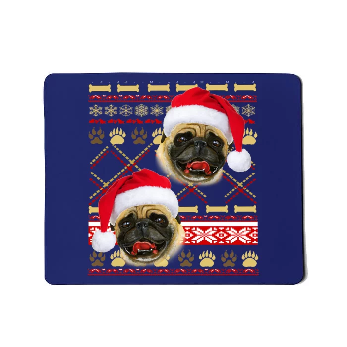 Pug Ugly Christmas Sweater Mousepad