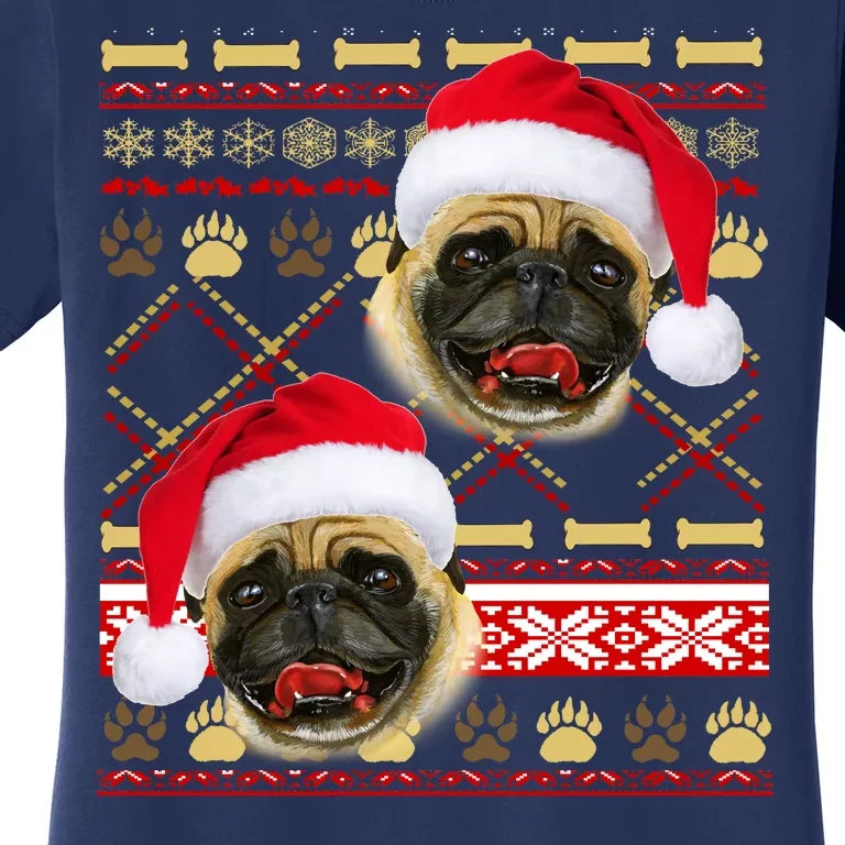 Pug Ugly Christmas Sweater Women's T-Shirt