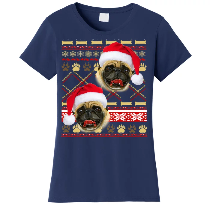 Pug Ugly Christmas Sweater Women's T-Shirt