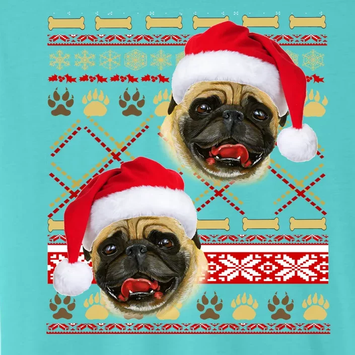 Pug Ugly Christmas Sweater ChromaSoft Performance T-Shirt