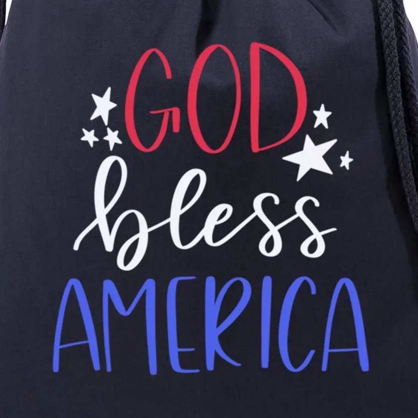 Patriotic Usa Gift God Bless America Great Gift Drawstring Bag