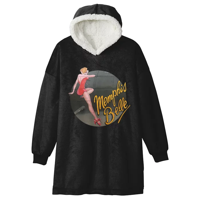 Pin Up Girl WWII B17 Flying Fortress Memphis Belle Hooded Wearable Blanket