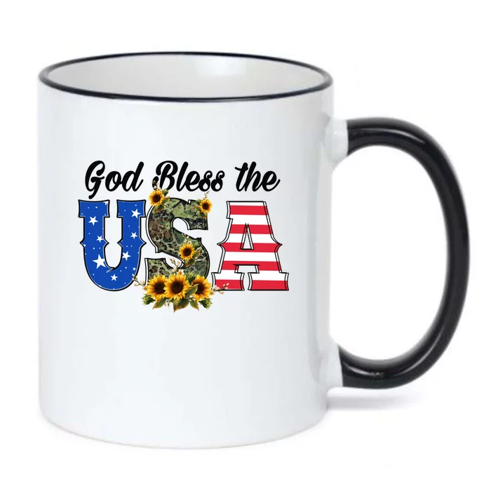 Patriotic Usa Gift Great Gift God Bless America Great Gift Black Color Changing Mug