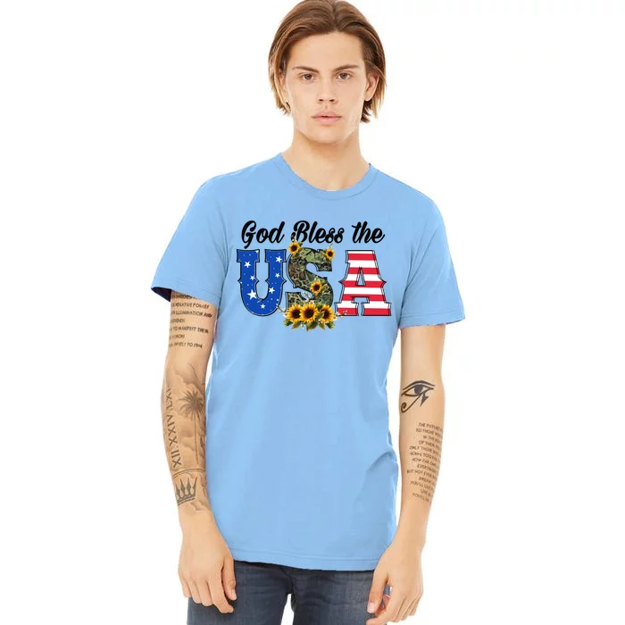 Patriotic Usa Gift Great Gift God Bless America Great Gift Premium T-Shirt