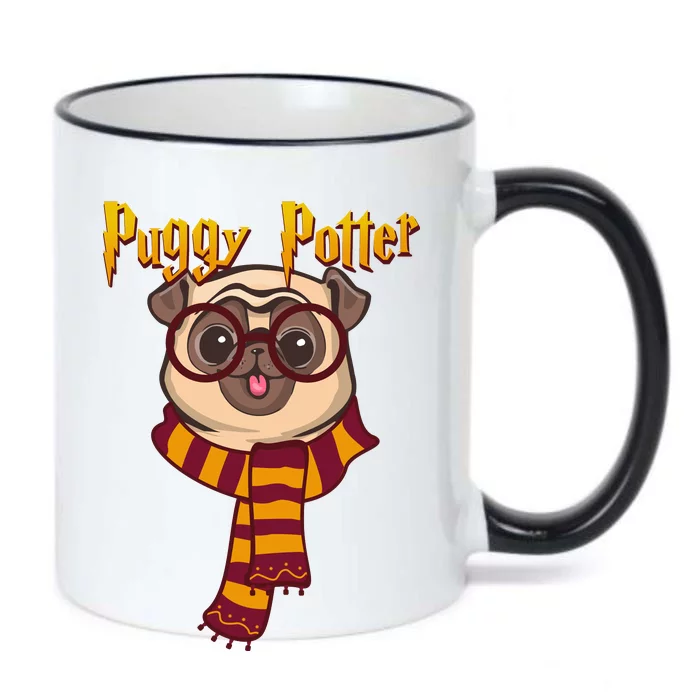 Puggy Potter Black Color Changing Mug