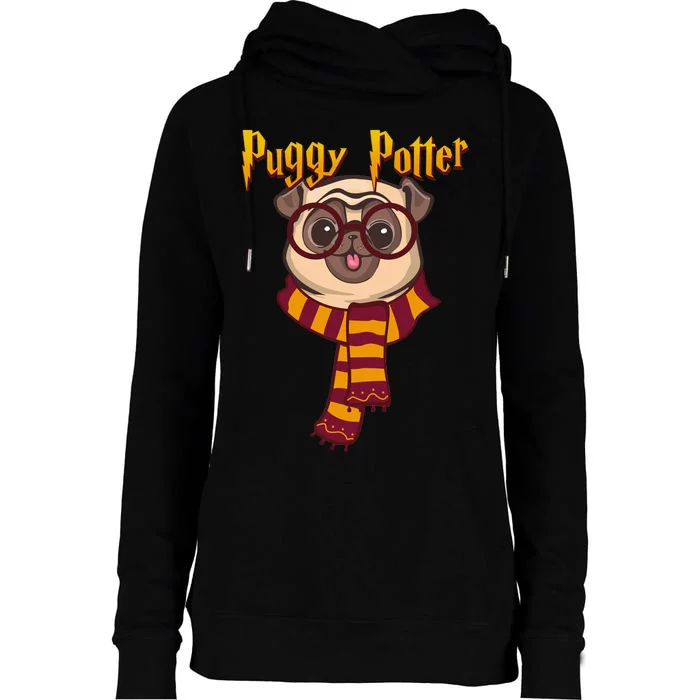 Puggy Potter Womens Funnel Neck Pullover Hood