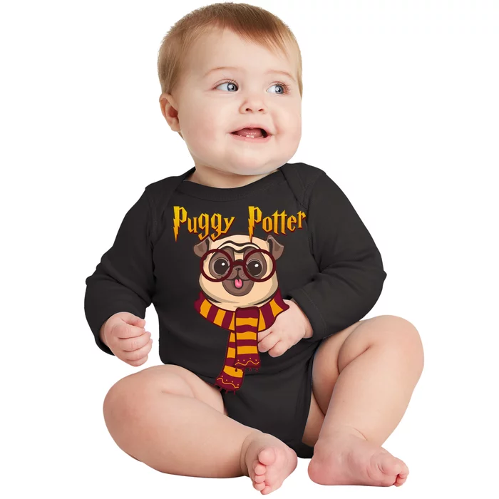 Puggy Potter Baby Long Sleeve Bodysuit