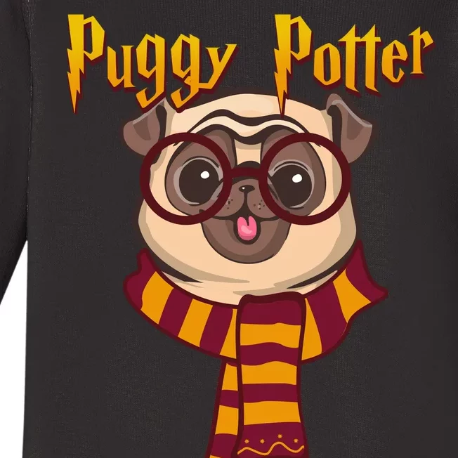 Puggy Potter Baby Long Sleeve Bodysuit