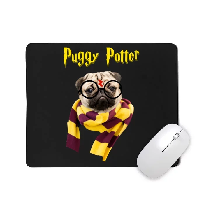 Puggy Potter Funny Parody Movie Mousepad