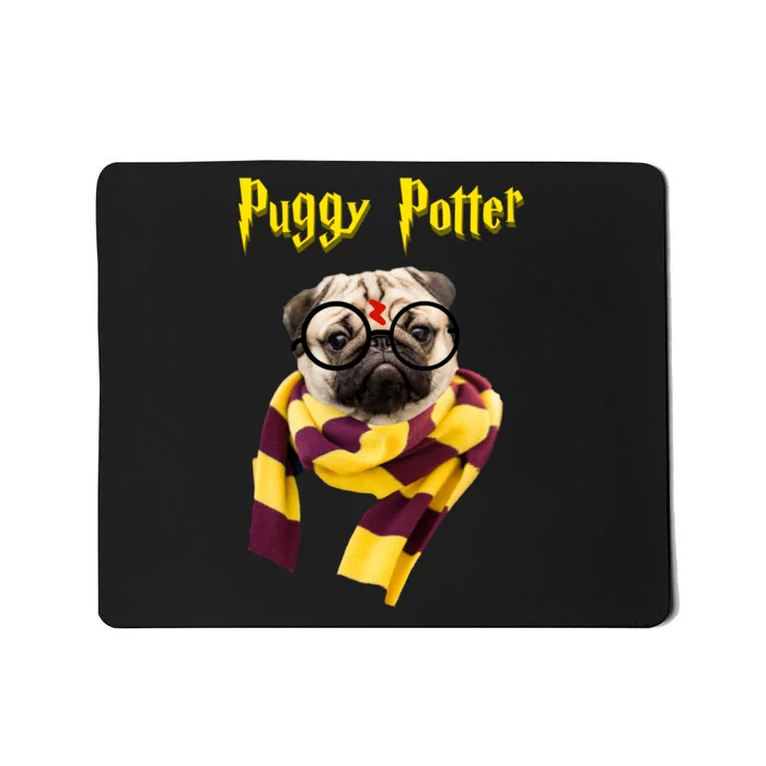 Puggy Potter Funny Parody Movie Mousepad