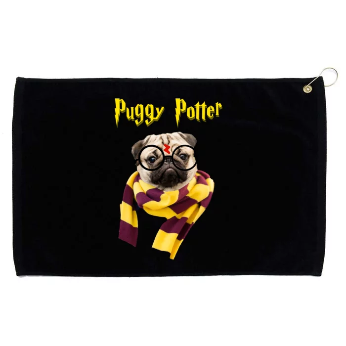 Puggy Potter Funny Parody Movie Grommeted Golf Towel