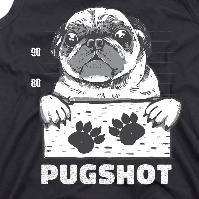 Pugshot Jail Prison Funny Pug Tank Top