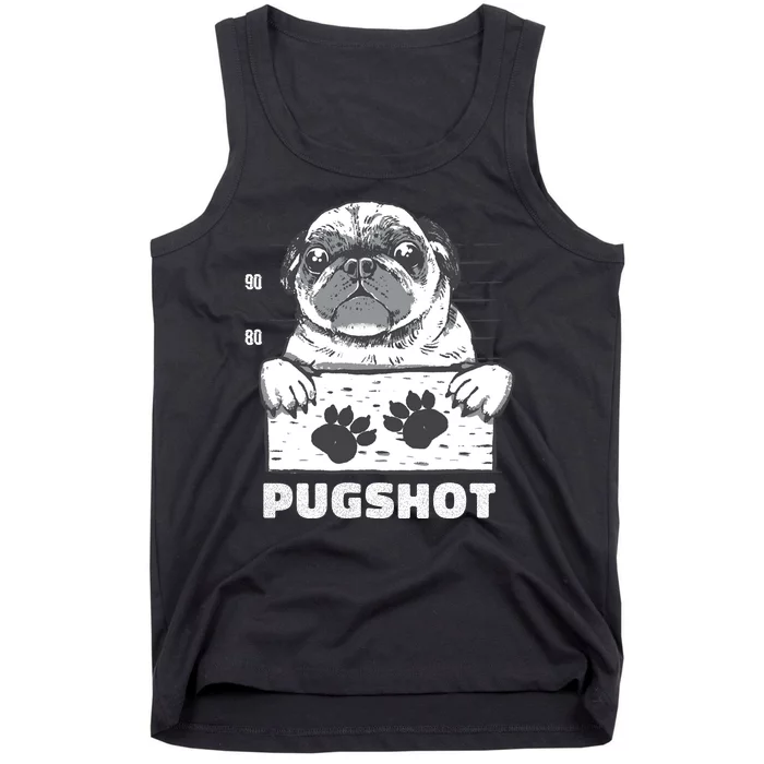 Pugshot Jail Prison Funny Pug Tank Top