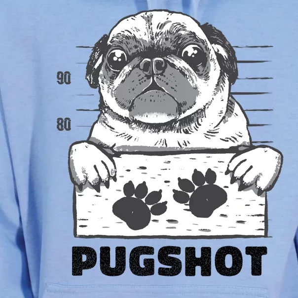 Pugshot Jail Prison Funny Pug Unisex Surf Hoodie