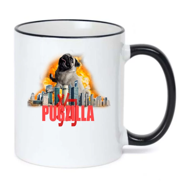 Pugzilla Funny Pug Black Color Changing Mug