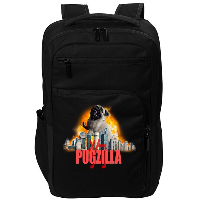 Pugzilla Funny Pug Impact Tech Backpack