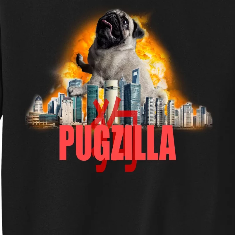 Pugzilla Funny Pug Tall Sweatshirt