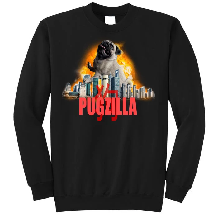 Pugzilla Funny Pug Tall Sweatshirt