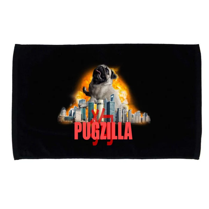 Pugzilla Funny Pug Microfiber Hand Towel