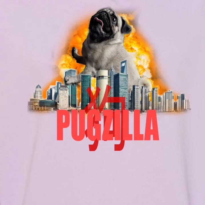 Pugzilla Funny Pug Garment-Dyed Sweatshirt