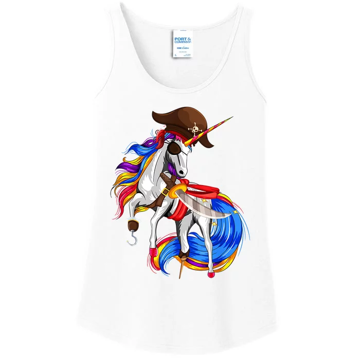 Pirate Unicorn Halloween Costume Family Kids Ladies Essential Tank