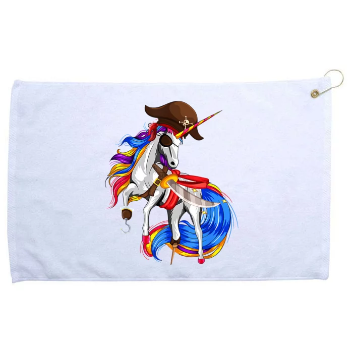 Pirate Unicorn Halloween Costume Family Kids Grommeted Golf Towel