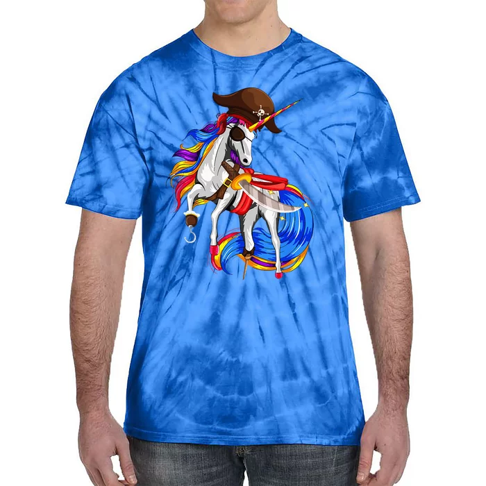 Pirate Unicorn Halloween Costume Family Tie-Dye T-Shirt