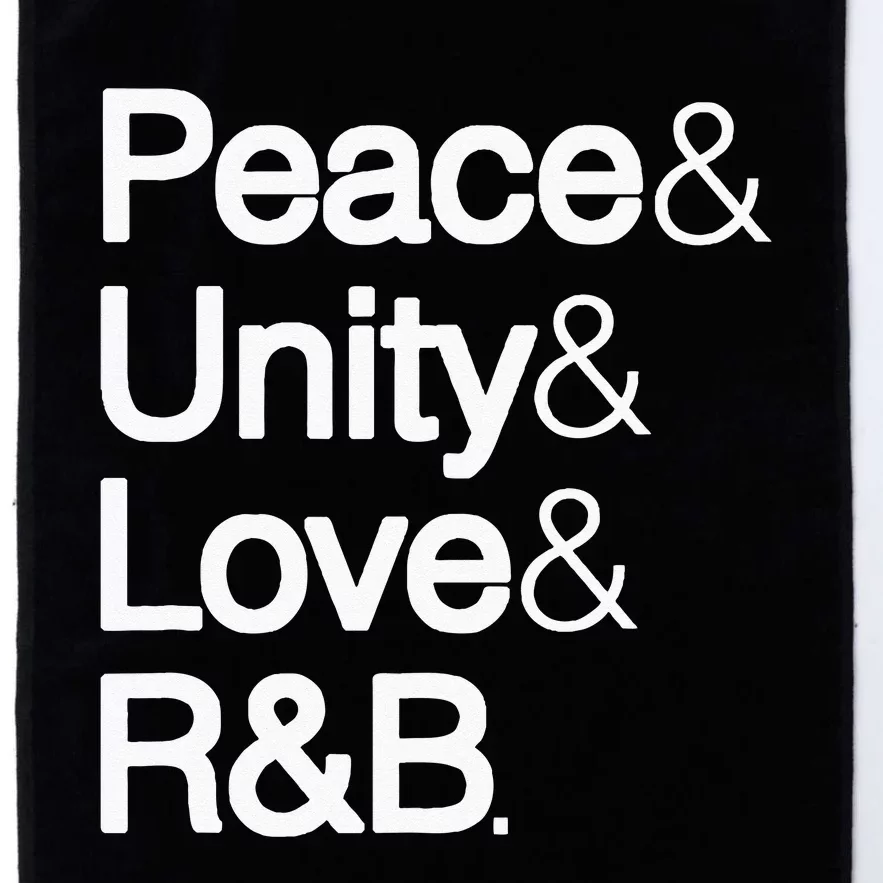 Peace Unity Love & R&B RnB Soul Music Lovers Platinum Collection Golf Towel