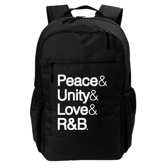 Peace Unity Love & R&B RnB Soul Music Lovers Daily Commute Backpack