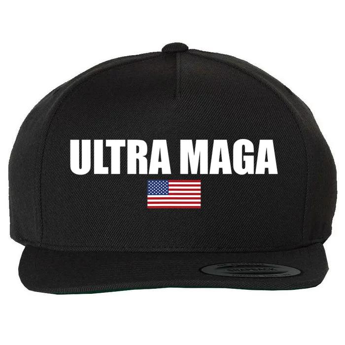 Proud Ultra Maga For Republican #Ultra MAGA For Men And Women Wool Snapback Cap