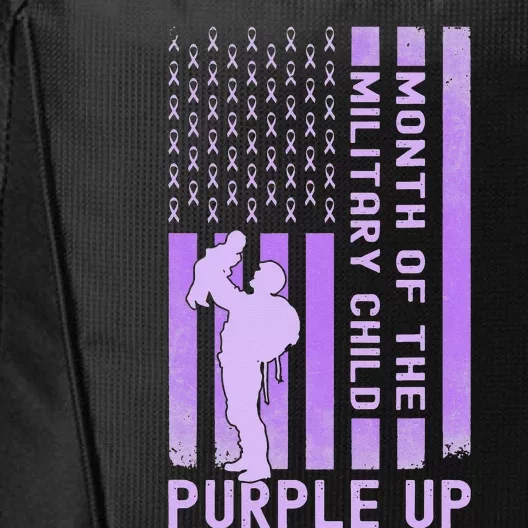 Purple Up Military April Military Month City Backpack