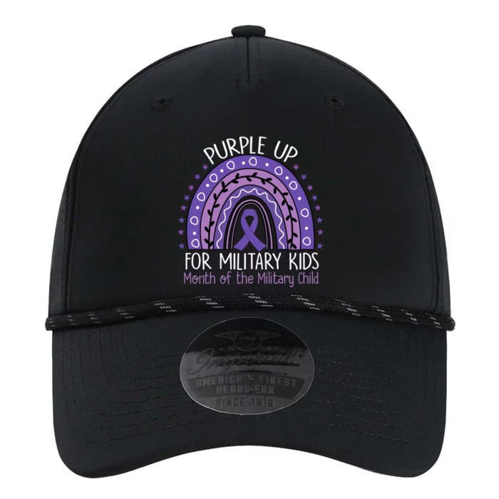 Purple Up Military Child Month Rainbow Ribbon Purple Gifts Performance The Dyno Cap