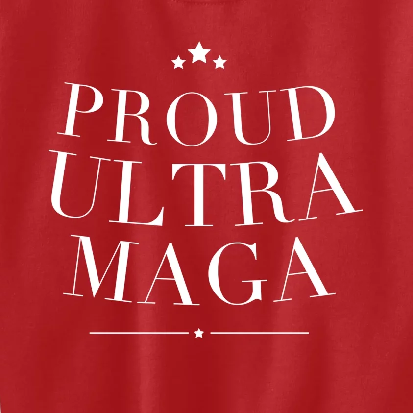 Proud Ultra MAGA USA United States Of America Kids Sweatshirt