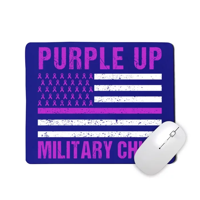 Purple Up Month Of Military Appreciation Military Funny Gift Mousepad